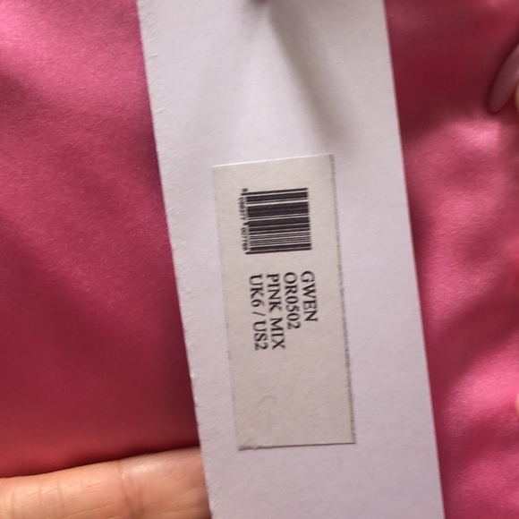 Olivia Rubin Gwen color blocked multi color long sleeve maxi dress US 2 NWT - Picture 7 of 9